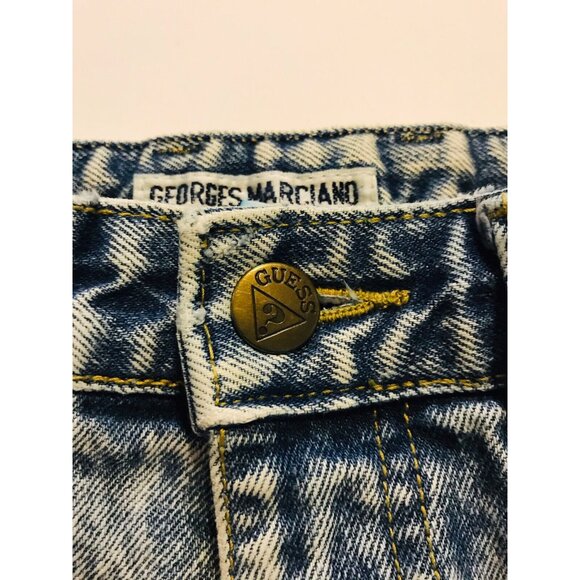 Vintage Georges Marciano Acid Wash Guess Jeans Style 2015 High Waist Mom Size 28 - Picture 5 of 12